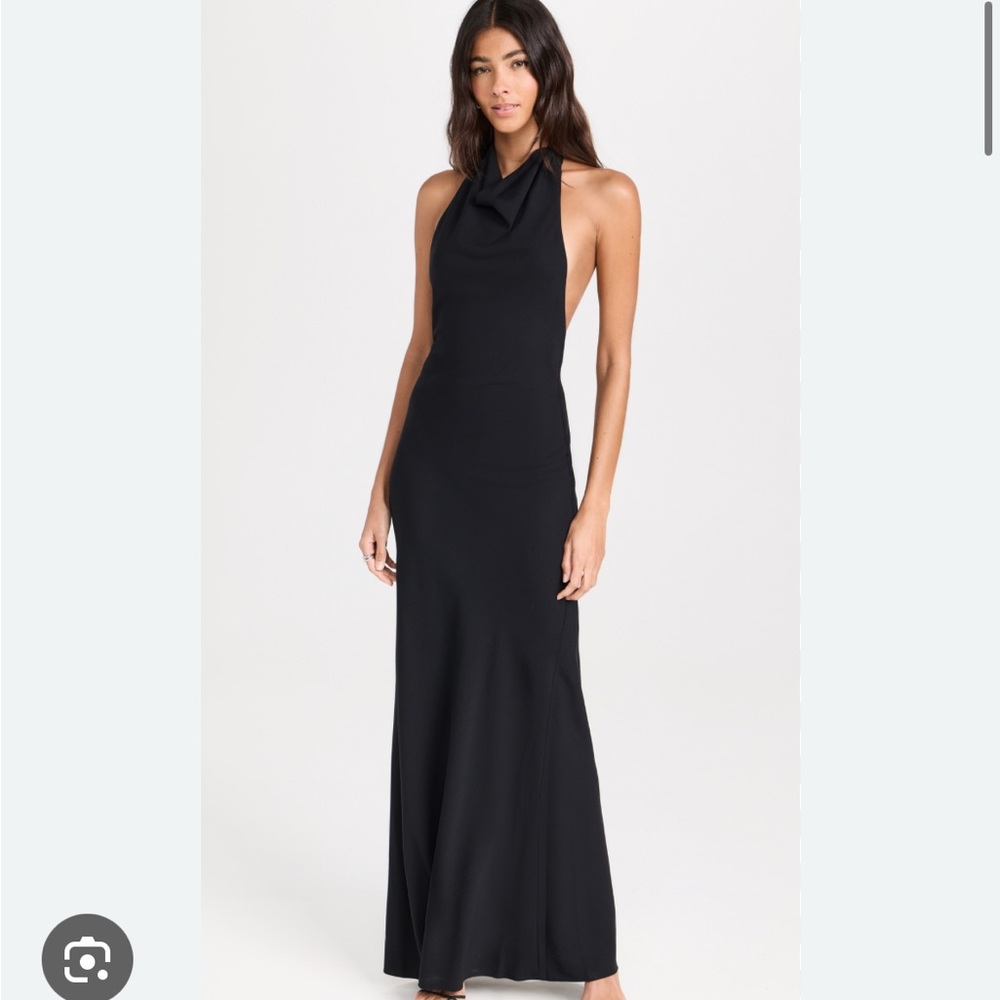 STAUD Giuseppe Halter Dress - Small NWT Black Gown - Wedding Guest or Bridesmaid